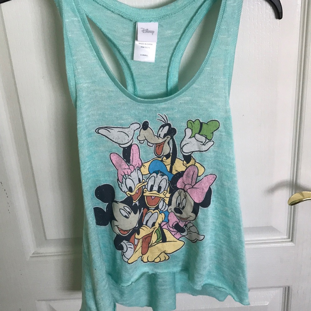 Disney characters knit Razorback tank